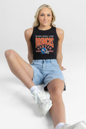 DENVER BRONCOS MIC DROP ESSENTIAL RIBBED CROP TANK