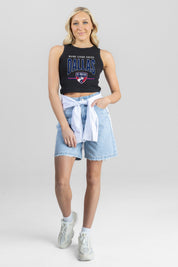 FC DALLAS MIC DROP ESSENTIAL RIBBED CROP TANK