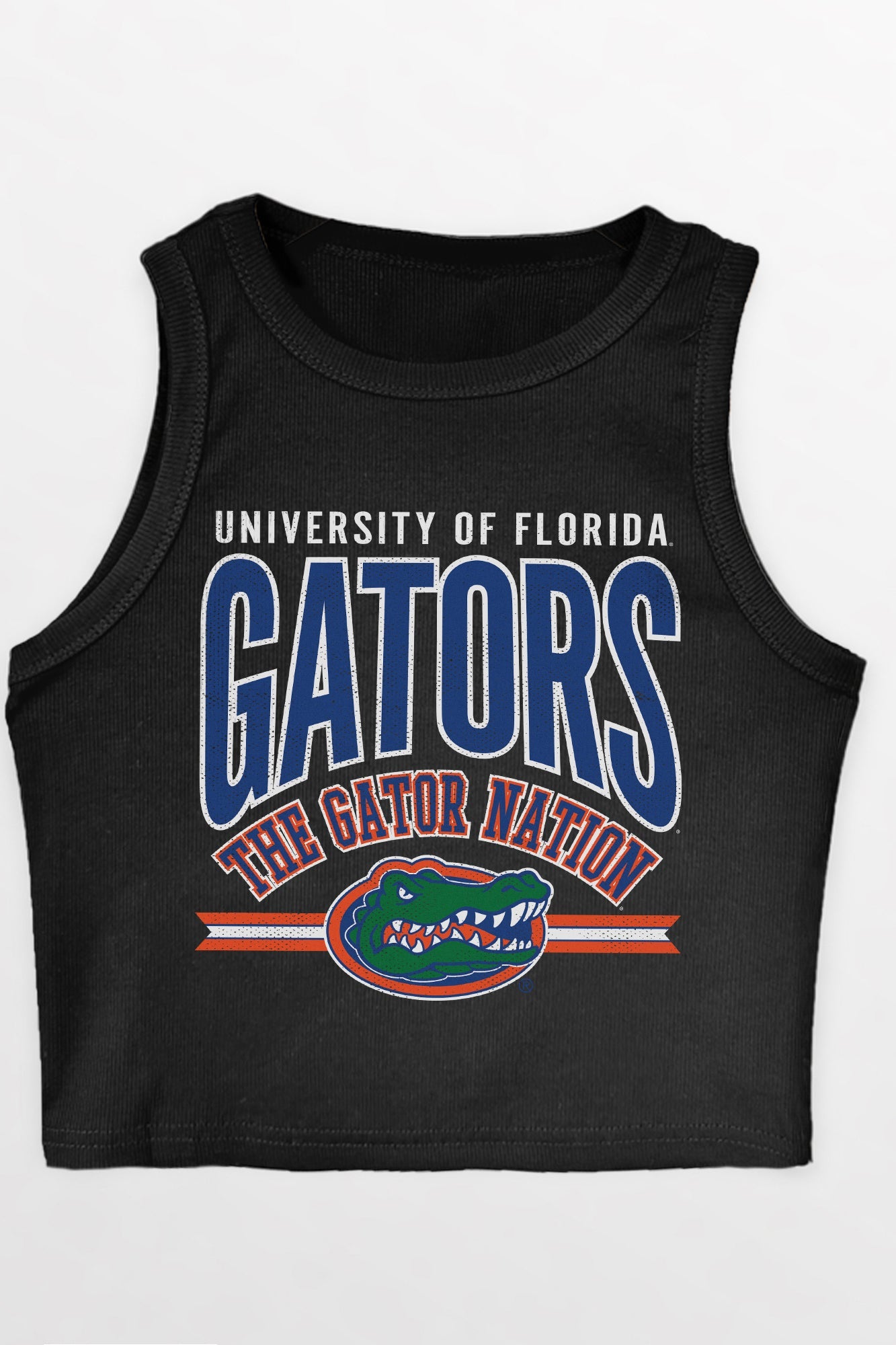FLORIDA GATORS MIC DROP ESSENTIAL RIBBED CROP TANK