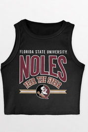 FLORIDA STATE SEMINOLES MIC DROP ESSENTIAL RIBBED CROP TANK