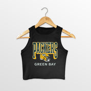 GREEN BAY PACKERS PURE VICTORY ESSENTIAL RIBBED CROP TANK