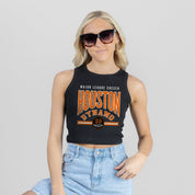 HOUSTON DYNAMO MIC DROP ESSENTIAL RIBBED CROP TANK