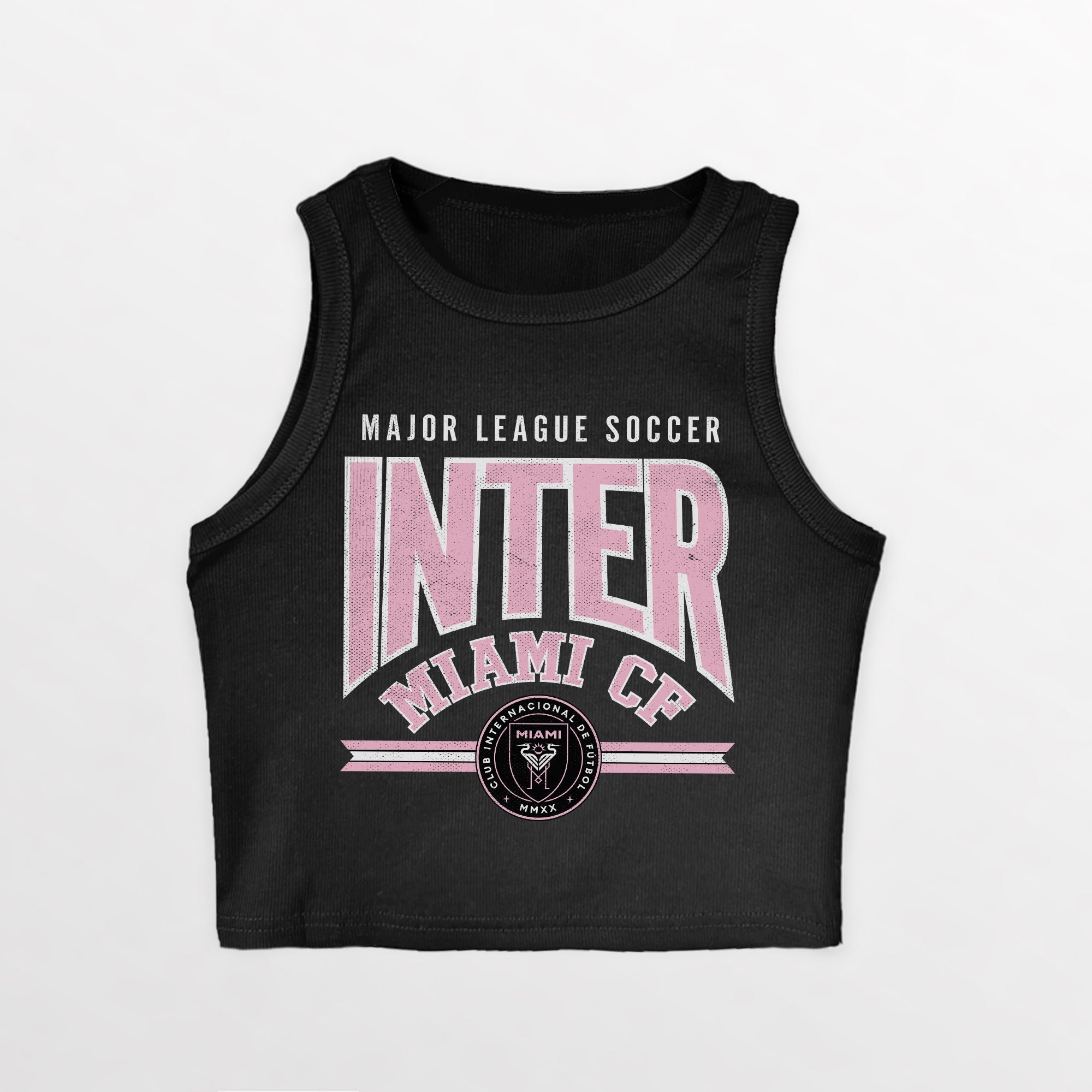 INTER MIAMI CF MIC DROP ESSENTIAL RIBBED CROP TANK