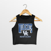 KENTUCKY WILDCATS PURE VICTORY ESSENTIAL RIBBED CROP TANK