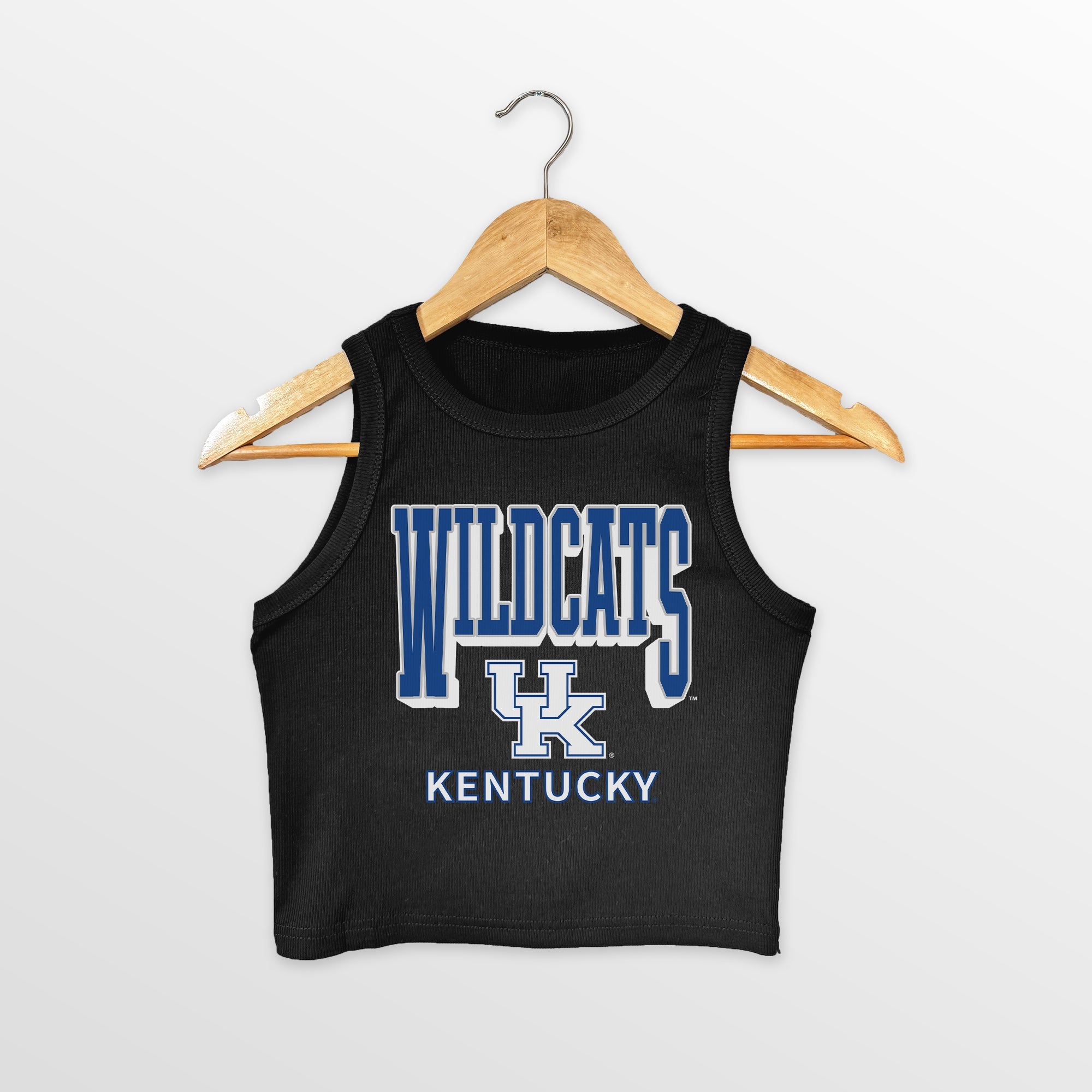 KENTUCKY WILDCATS PURE VICTORY ESSENTIAL RIBBED CROP TANK