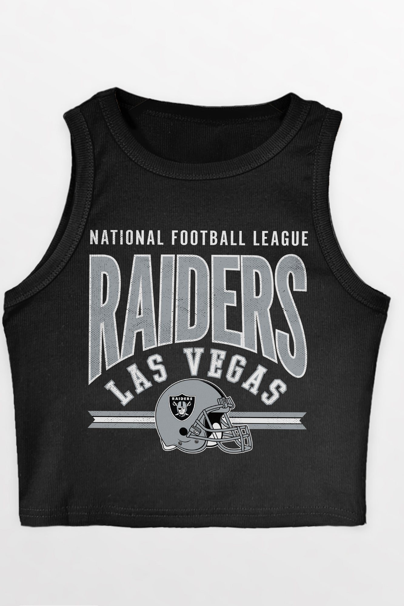 LAS VEGAS RAIDERS MIC DROP ESSENTIAL RIBBED CROP TANK