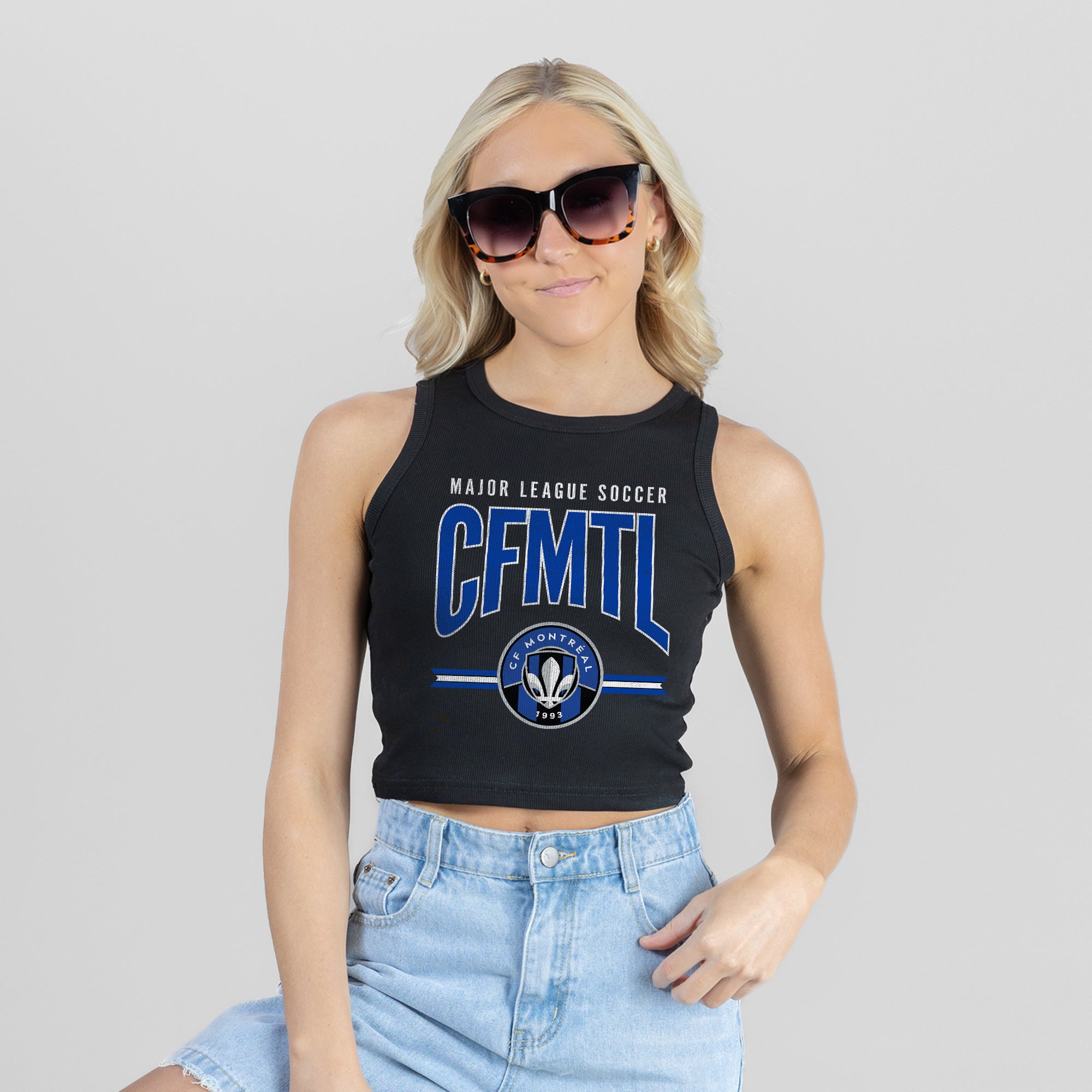 CF MONTREAL MIC DROP ESSENTIAL RIBBED CROP TANK