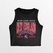 NEW ENGLAND REVOLUTION MIC DROP ESSENTIAL RIBBED CROP TANK