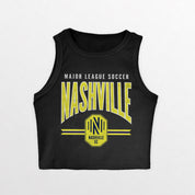 NASHVILLE SC MIC DROP ESSENTIAL RIBBED CROP TANK
