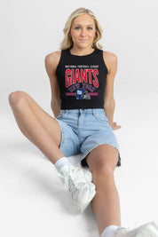 NEW YORK GIANTS MIC DROP ESSENTIAL RIBBED CROP TANK