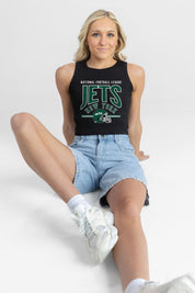 NEW YORK JETS MIC DROP ESSENTIAL RIBBED CROP TANK