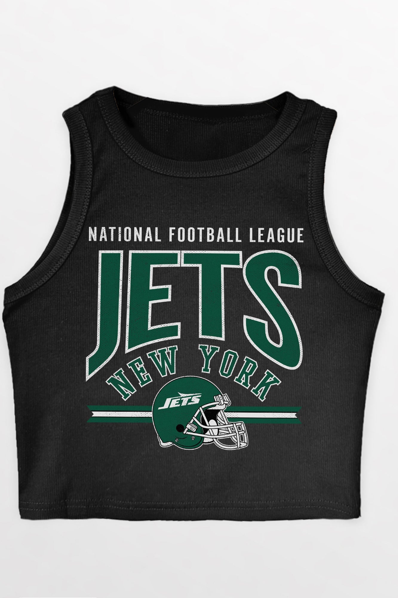 NEW YORK JETS MIC DROP ESSENTIAL RIBBED CROP TANK