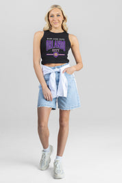 ORLANDO CITY SC MIC DROP ESSENTIAL RIBBED CROP TANK