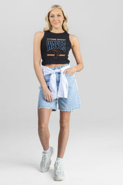 PEPPERDINE WAVES MIC DROP ESSENTIAL RIBBED CROP TANK