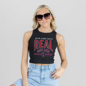 REAL SALT LAKE MIC DROP ESSENTIAL RIBBED CROP TANK