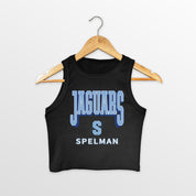 SPELMAN COLLEGE JAGUARS PURE VICTORY ESSENTIAL RIBBED CROP TANK