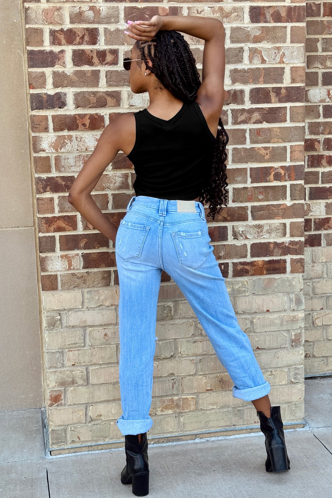 TENNESSEE TITANS PURE VICTORY ESSENTIAL RIBBED CROP TANK