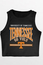 TENNESSEE VOLUNTEERS MIC DROP ESSENTIAL RIBBED CROP TANK