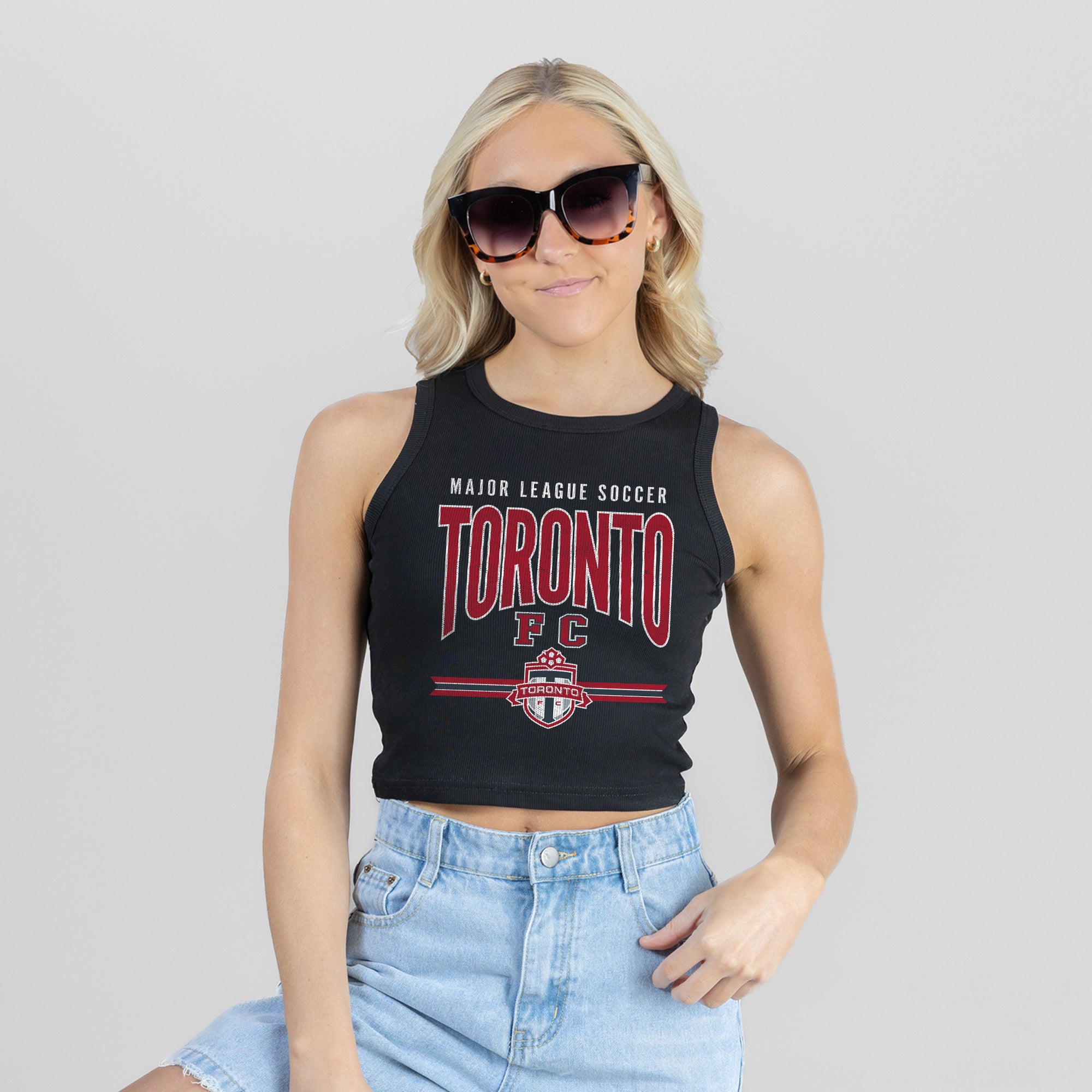 TORONTO FC MIC DROP ESSENTIAL RIBBED CROP TANK