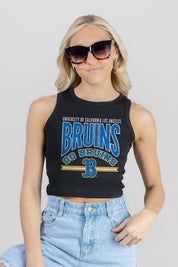 UCLA BRUINS MIC DROP ESSENTIAL RIBBED CROP TANK