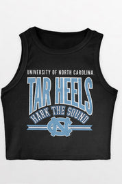 NORTH CAROLINA TAR HEELS MIC DROP ESSENTIAL RIBBED CROP TANK