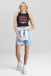 VIRGINIA TECH HOKIES MIC DROP ESSENTIAL RIBBED CROP TANK