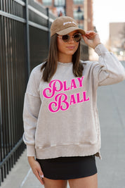 DREAMING OF BASEBALL VINTAGE WASHED POCKET SWEATSHIRT