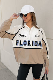 FLORIDA GATORS PLAY IT COOL COLORBLOCK WINDBREAKER QUARTERZIP JACKET