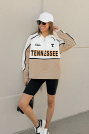 TENNESSEE VOLUNTEERS PLAY IT COOL COLORBLOCK WINDBREAKER QUARTERZIP JACKET