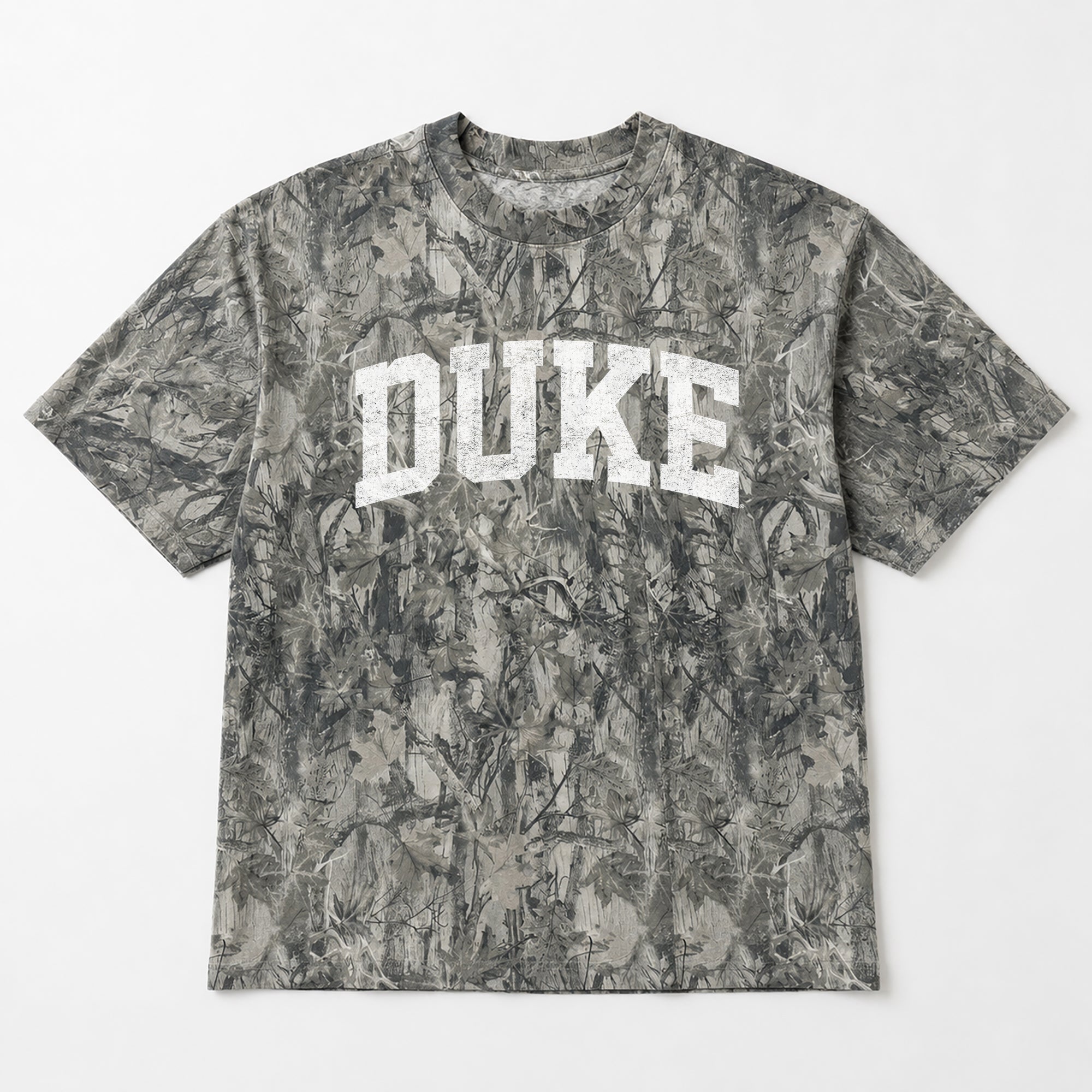 DUKE BLUE DEVILS FIELD READY VINTAGE WOODLAND CAMO UNISEX TEE