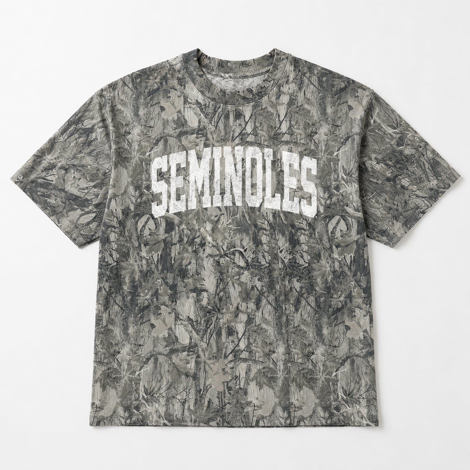 FLORIDA STATE SEMINOLES FIELD READY VINTAGE WOODLAND CAMO UNISEX TEE