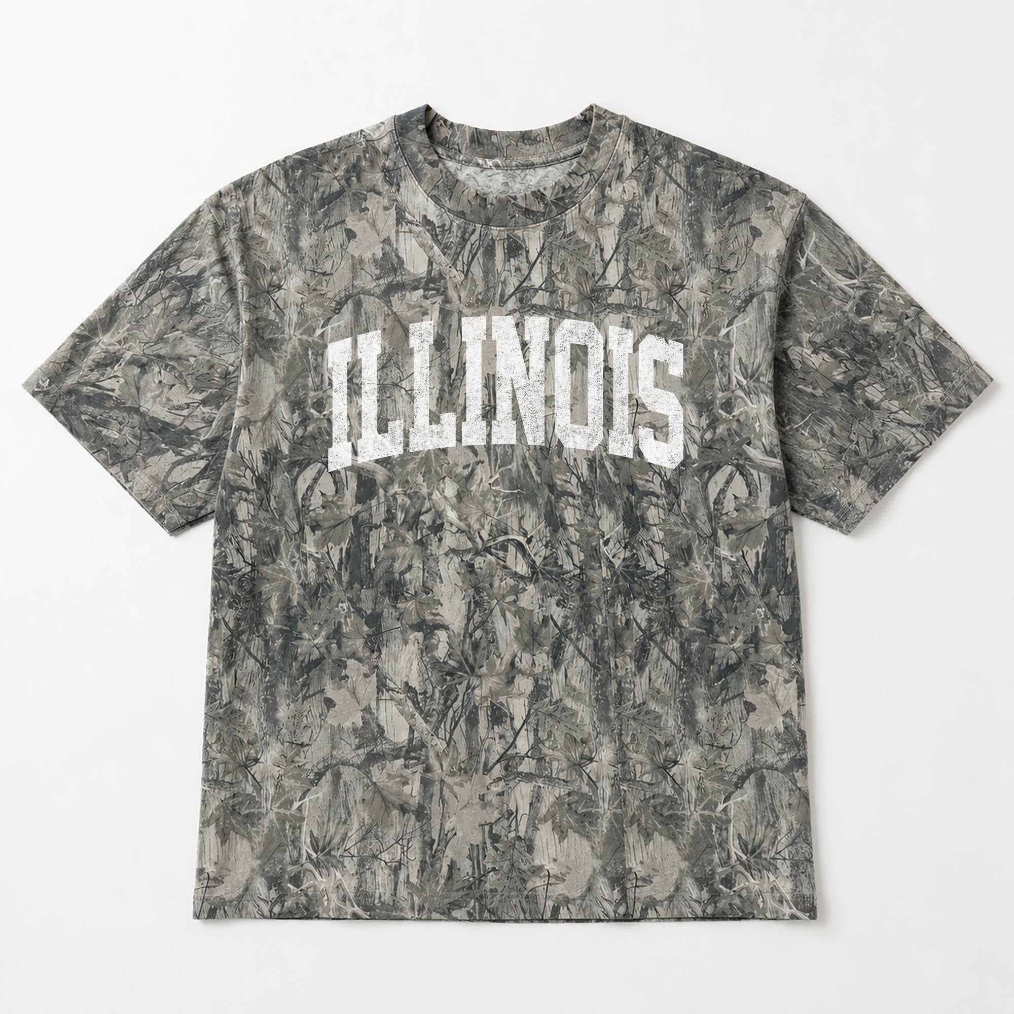 ILLINOIS FIGHTING ILLINI FIELD READY VINTAGE WOODLAND CAMO UNISEX TEE