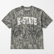 KANSAS STATE WILDCATS FIELD READY VINTAGE WOODLAND CAMO UNISEX TEE