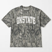 OKLAHOMA STATE COWBOYS FIELD READY VINTAGE WOODLAND CAMO UNISEX TEE
