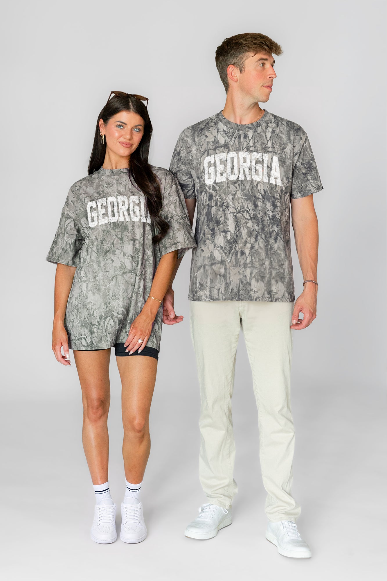 GEORGIA BULLDOGS FIELD READY VINTAGE WOODLAND CAMO UNISEX TEE