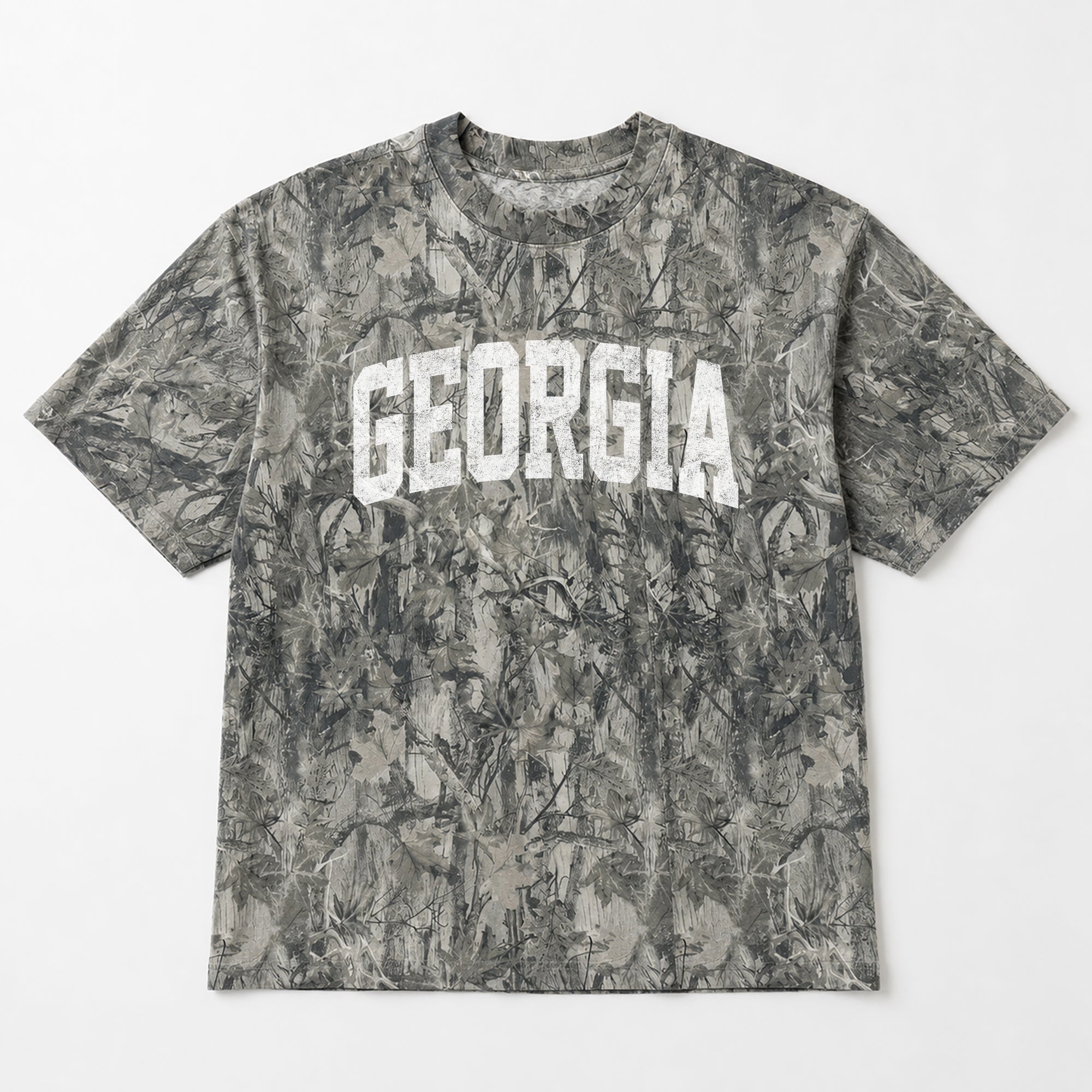 GEORGIA BULLDOGS FIELD READY VINTAGE WOODLAND CAMO UNISEX TEE