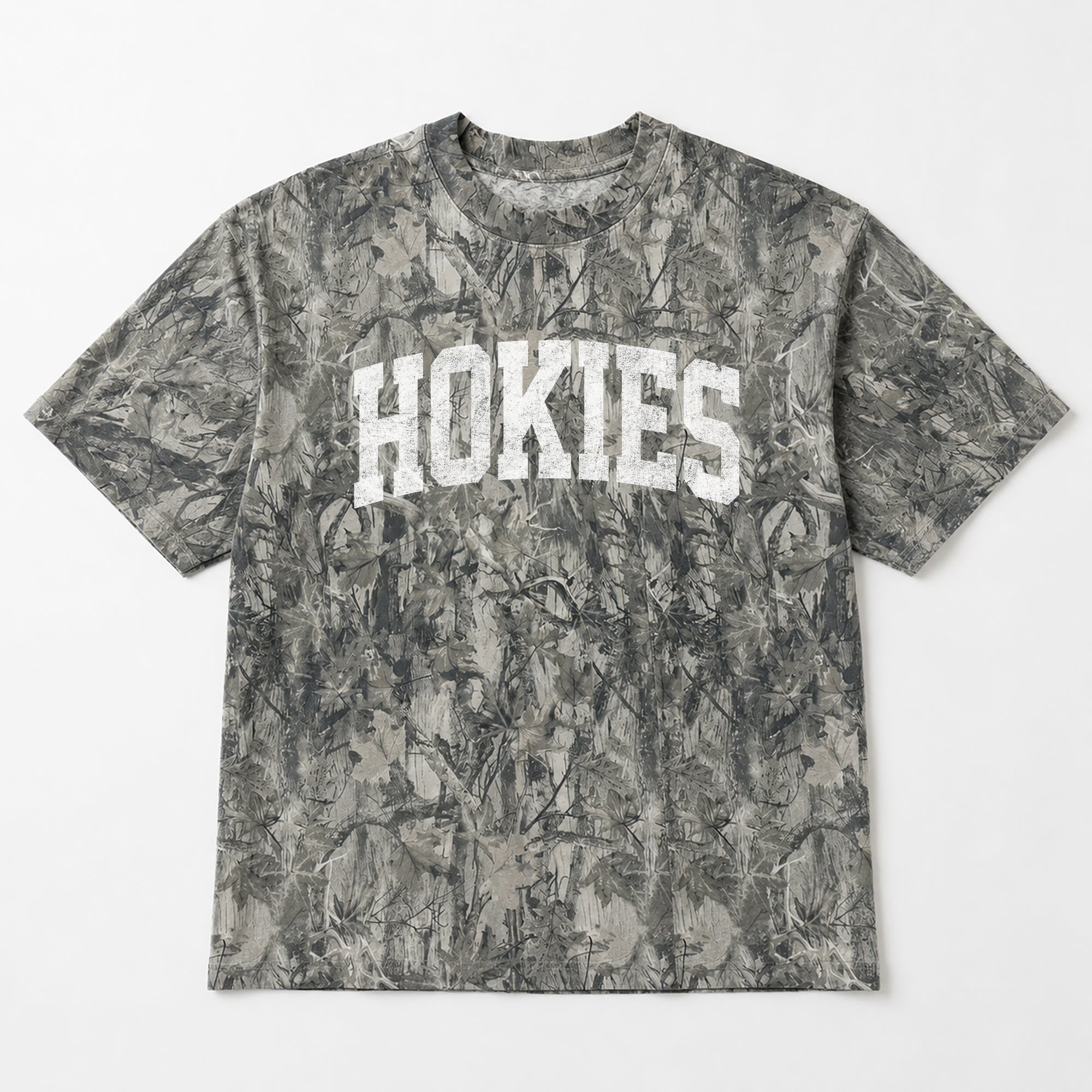 VIRGINIA TECH HOKIES FIELD READY VINTAGE WOODLAND CAMO UNISEX TEE