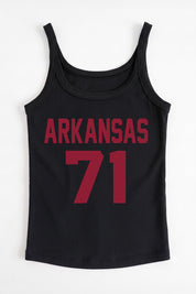 ARKANSAS RAZORBACKS ICON ENERGY RIBBED SCOOP NECK TANK