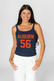 AUBURN TIGERS ICON ENERGY RIBBED SCOOP NECK TANK