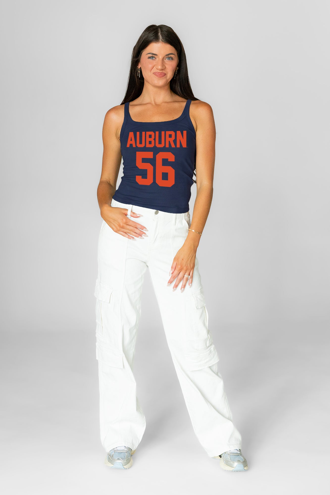 AUBURN TIGERS ICON ENERGY RIBBED SCOOP NECK TANK
