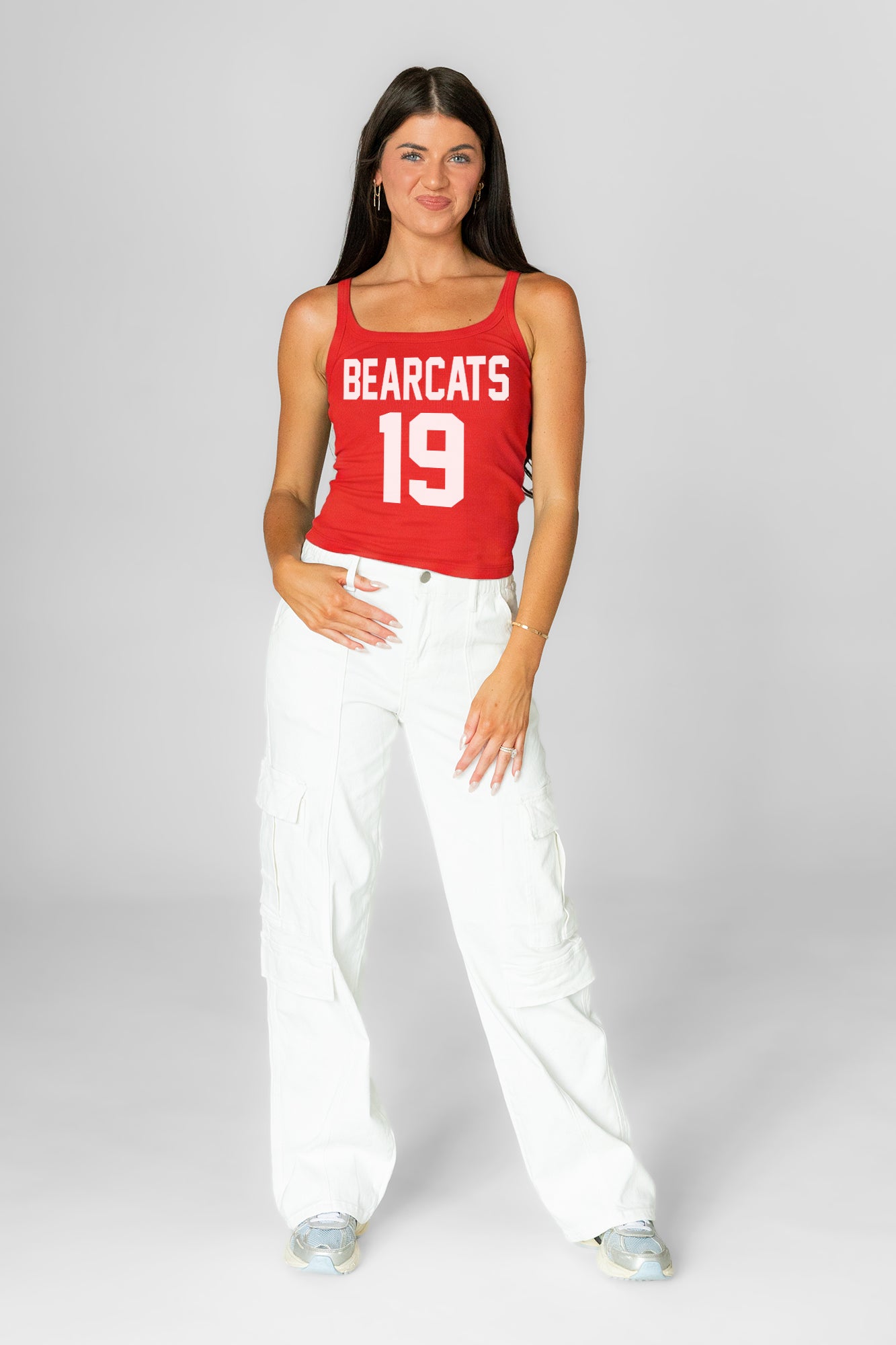 CINCINNATI BEARCATS ICON ENERGY RIBBED SCOOP NECK TANK