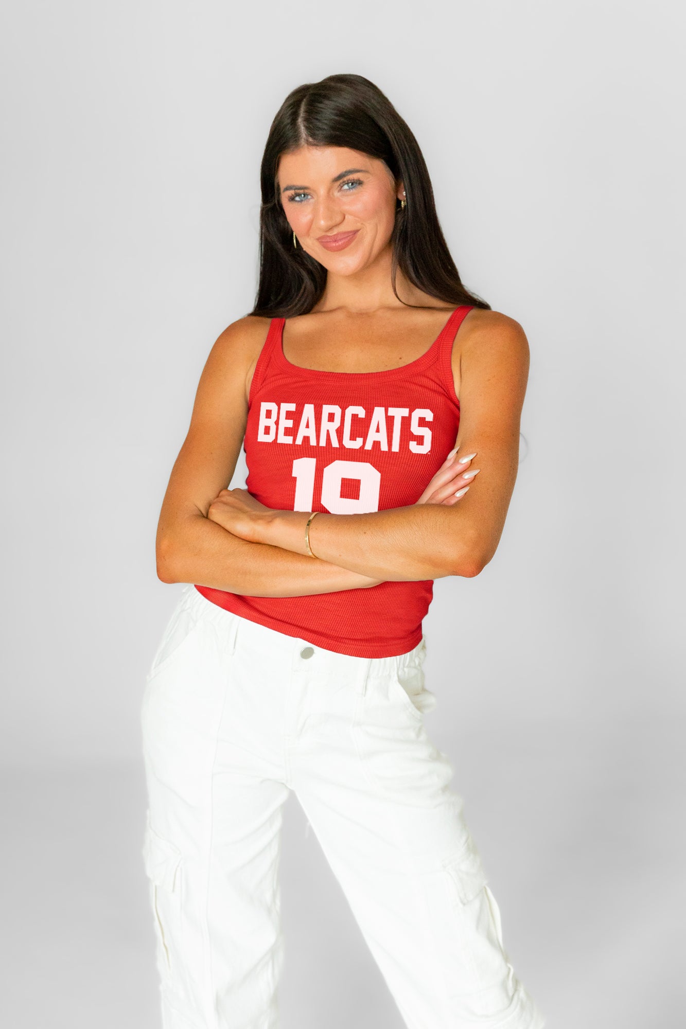 CINCINNATI BEARCATS ICON ENERGY RIBBED SCOOP NECK TANK
