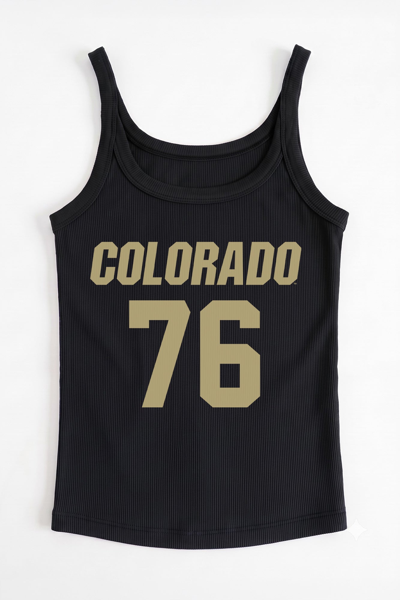 COLORADO BUFFALOES ICON ENERGY RIBBED SCOOP NECK TANK