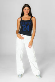 DUKE BLUE DEVILS ICON ENERGY RIBBED SCOOP NECK TANK