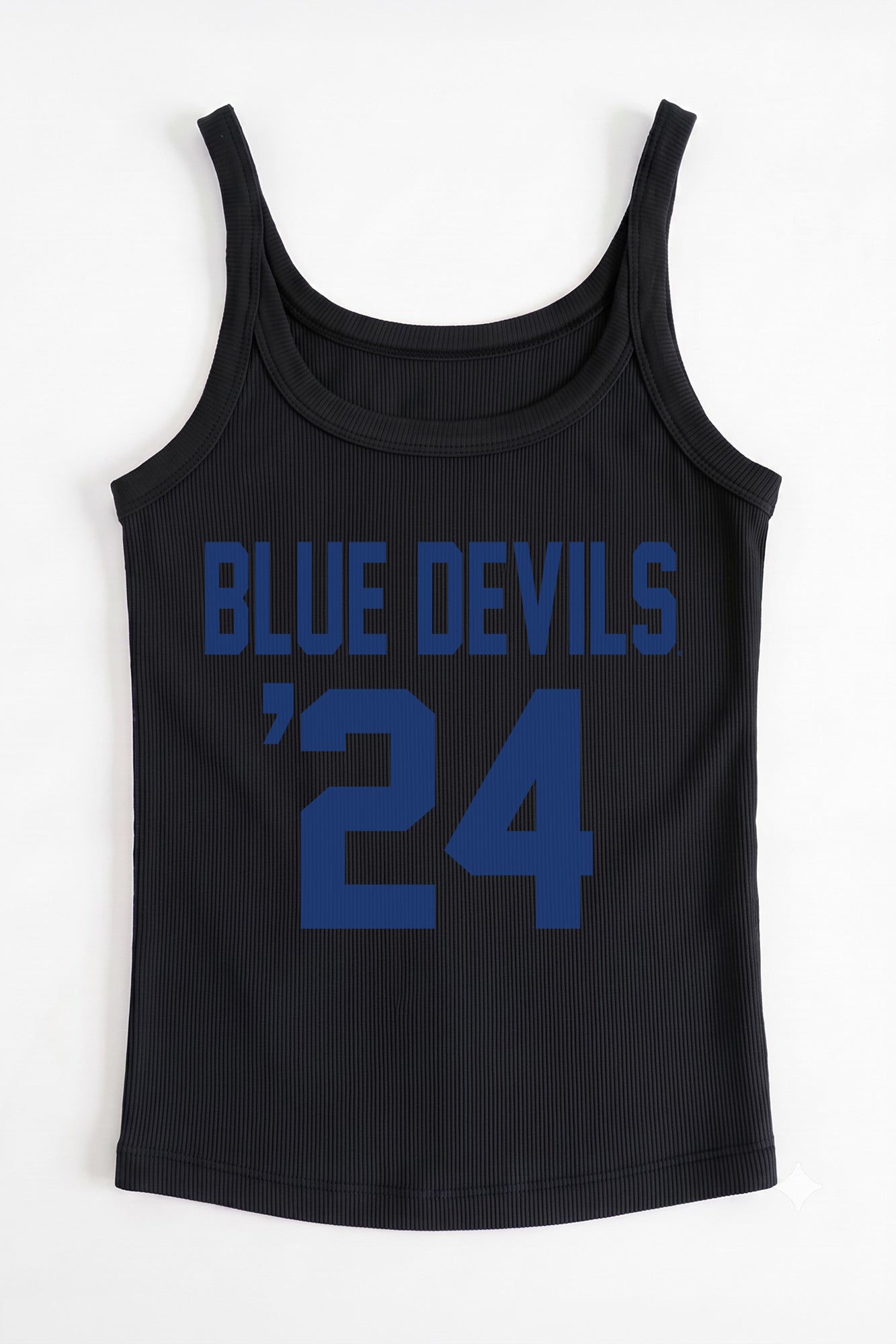 DUKE BLUE DEVILS ICON ENERGY RIBBED SCOOP NECK TANK