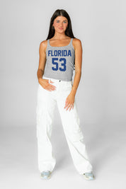 FLORIDA GATORS ICON ENERGY RIBBED SCOOP NECK TANK