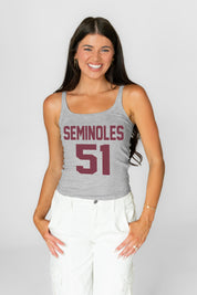 FLORIDA STATE SEMINOLES ICON ENERGY RIBBED SCOOP NECK TANK