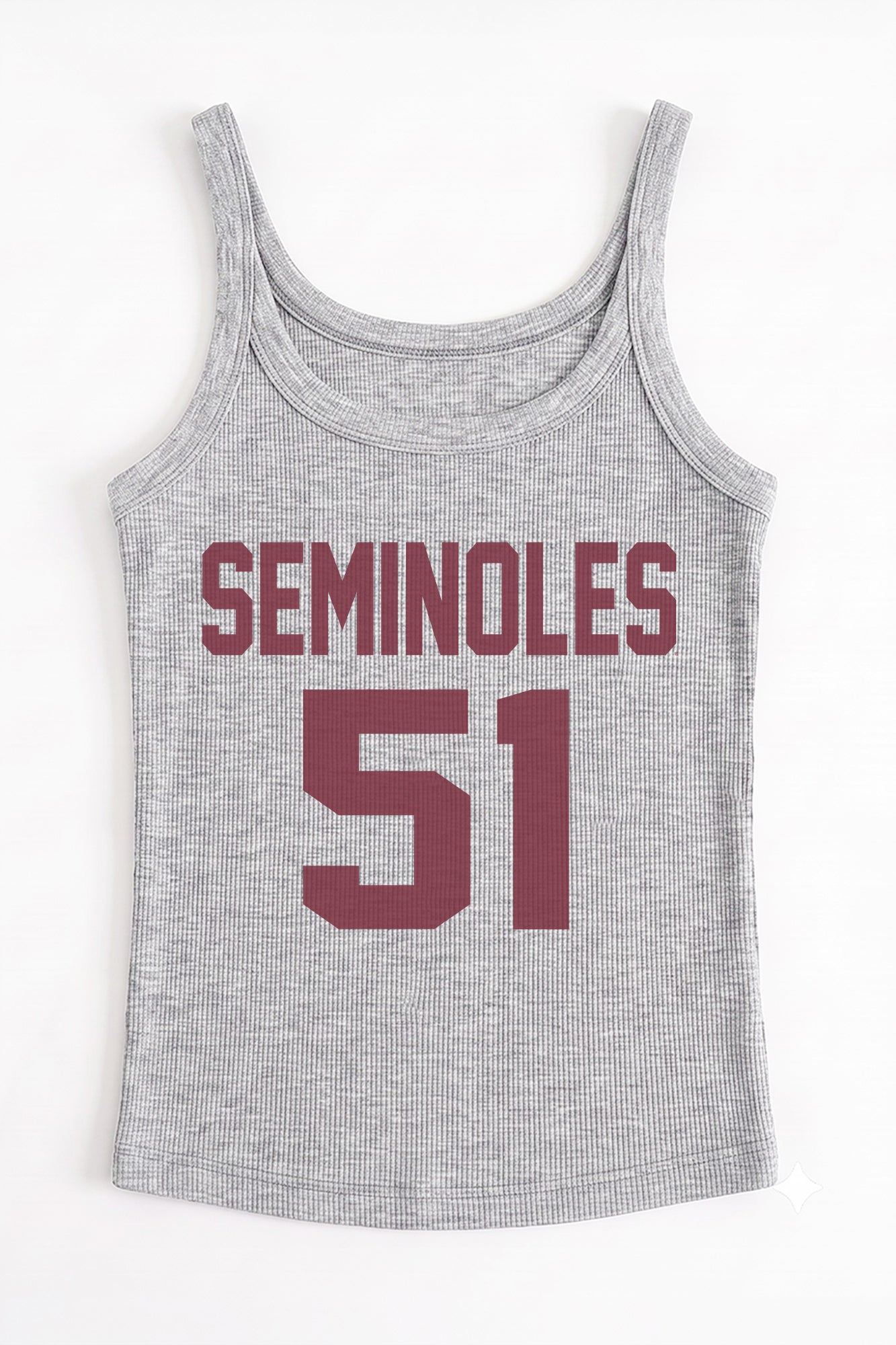 FLORIDA STATE SEMINOLES ICON ENERGY RIBBED SCOOP NECK TANK