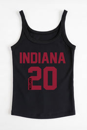 INDIANA HOOSIERS ICON ENERGY RIBBED SCOOP NECK TANK