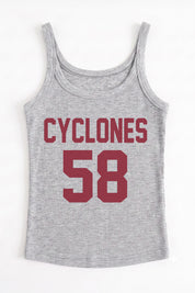 IOWA STATE CYCLONES ICON ENERGY RIBBED SCOOP NECK TANK